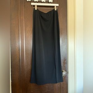 COPY - Vintage Black Maxi Skirt with Slit
